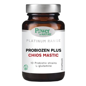 Power Health Platinum Range Probiozen Plus Chios Mastic Συμπλήρωμα Διατροφής για την Καλή Λειτουργία του Γαστρεντερικού Συστήματος με Μαστίχα Χίου, 15 κάψουλες