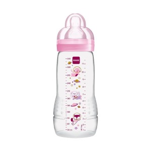 Mam Πλαστικό Μπιμπερό Easy Active Κατά των Κολικών με Θηλή Σιλικόνης, 330ml