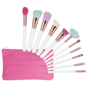 Tools for Beauty Multicolor Σετ Πινέλων Μακιγιάζ με Θήκη, 11 τεμάχια