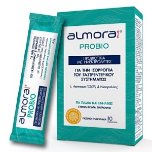 Elpen Almora Plus Probio Προβιοτικά με Ηλεκτρολύτες Πόσιμο Εναιώρημα,10 Φακελίδια