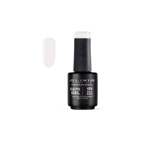 Elixir Make-up Semi Gel Ημιμόνιμο Επαγγελματικό Βερνίκι Νυχιών Νο171 Milky White, 15ml