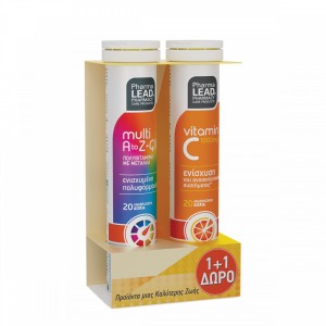 Pharmalead Multi+ A-Z & Q10 20, Αναβράζοντα Δισκία & Vitamin C 1000mg 20 Αναβράζοντα Δισκία