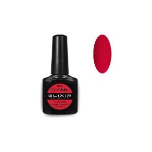 Elixir Make-up Semi Gel Ημιμόνιμο Επαγγελματικό Βερνίκι Νυχιών Νο844 Dark Candy Apple, 8ml
