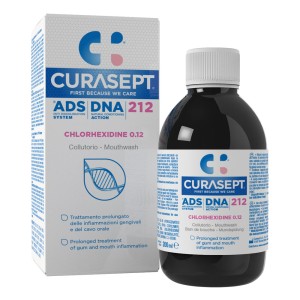 Curasept ADS DNA 212 -0,12% CHX Στοματικό Διάλυμα για την Παρατεταμένη Θεραπεία της Φλεγμονής των Ούλων και της Στοματικής Κοιλότητας, 200m