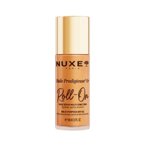 Nuxe Huile Prodigieuse Or Roll-On Multi-Purpose Dry Oil, Ιριδίζον Ξηρό Λάδι για Πρόσωπο Σώμα Μαλλιά σε Μορφή Roll On, 60ml