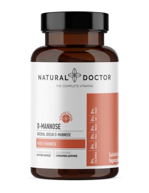 Natural Doctor D-Mannose Συμπλήρωμα Διατροφής για το Ουροποιητικό Σύστημα, 60 κάψουλες