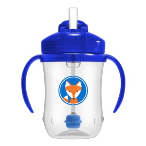 Dr. Browns Babys First Straw Cup 91012 Κύπελλο με καλαμάκι & λαβές 6m+ μπλε χρώμα 270ml