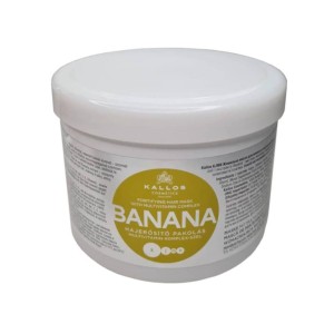 Kallos Banana Fortifying Hair Mask Μάσκα μαλλιών με εκχύλισμα μπανάνας Ενυδατώνει και αναζωογονεί, 500ml