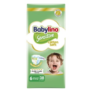 BABYLINO ΠΑΝΑ VALUE SENSITIVE No 6 (13-18kg) - (38τεμ.)