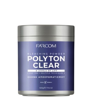 Farcom Polyton Clear Σκόνη Ντεκαπάζ Μπλε, 500gr