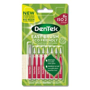 DenTek Eco Easy Brush Μεσοδόντια Βουρτσάκια ISO 2 0,5mm Φούξια, 8τμχ
