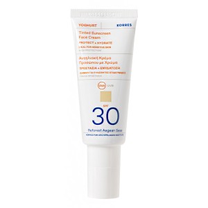 Korres Tinted Sunscreen Spf30 Αντηλιακή Κρέμα Προσώπου με Χρώμα, 40ml