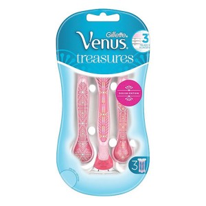 Gillette Venus Treasures Ξυραφάκια μιας Χρήσης με 3 Λεπίδες & Λιπαντική Ταινία, 3τμχ