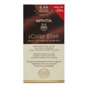Apivita My Color Elixir 6.44 Ξανθό Σκούρο Έντονο Χάλκινο με Έκπτωση -20%, 1τμχ