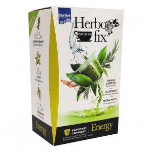 Intermed Herbofix Εnergy Κάψουλες Ρόφημα Βοτάνων Συμβατές με Μηχανή Nespresso, 10κάψουλες