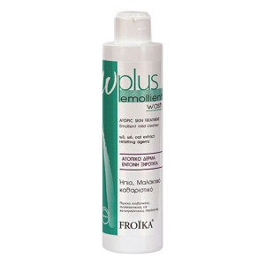Froika Ω-Plus Emollient Wash Ήπιο Μαλακτικό Καθαριστικό για την καθημερινή υγιεινή του Προσώπου και Σώματος, 200ml