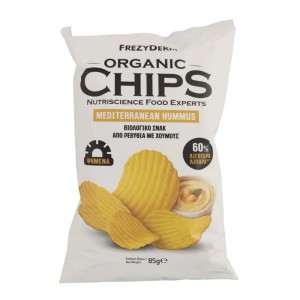 Frezyderm Organic Chips Mediterranean Hummus Βιολογικό Σνακ Από Ρεβύθια Με Χούμους, 85g
