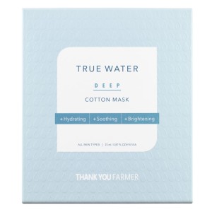 Thank You Farmer True Water Deep Cotton Mask Ενυδατική Υφασμάτινη Mάσκα Προσώπου, 25ml 