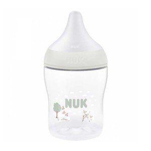 Nuk Πλαστικό Μπιμπερό Perfect Match Κατά των Κολικών με Θηλή Σιλικόνης για 0+ μηνών Γκρι, 150ml