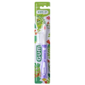 Gum Kids Παιδική Οδοντόβουρτσα με Βεντούζα για Παιδιά 3-6 Ετών Πράσινη, 1τμχ