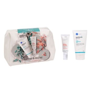 Panthenol Extra Πακέτο Περιποίησης Προσώπου Cleanse & Glow  με Καθαριστικό Gel 150 ml &  Κρέμα Προσώπου Retinol Anti-Aging 30ml, 1σετ