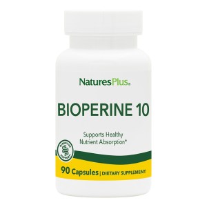 Natures Plus Bioperine 10mg για Βελτίωση της Γαστρεντερικής Απορρόφησης άλλων Θρεπτικών Συστατικών, 90caps