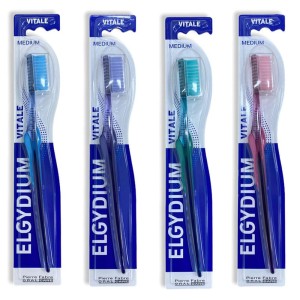 Elgydium Vitale 1/12 Οδοντόβουρτσα Μέτρια, 1τμχ