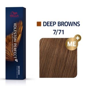 Wella Koleston Perfect Me+ Deep Browns 7/71 Ξανθό Καφέ Σαντρέ, 60ml
