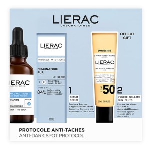 Lierac Promo Anti-Dark Spots Protocol The Serum Ορός Πρωτόκολλο κατά των Κηλίδων, 30ml & Δώρο The Velvety Sun Fluid Λεπτόρρευστο Αντηλιακό Προσώπου SPF50+, 25ml, 1σετ