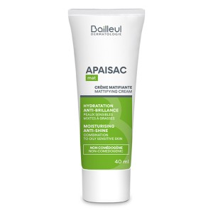 Bailleul Dermatologie Apaisac Creme Matifiante Hydratante Ενυδατική Κρέμα για Λιπαρές Επιδερμίδες, 40ml