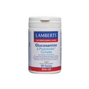Lamberts Glucosamine & Phytodroitin Complex Συμπλήρωμα για την Υγεία Αρθρώσεων & Οστών, 60 ταμπλέτες
