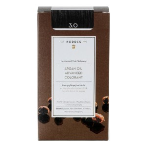 Korres Argan Oil Advanced Colorant Μόνιμη Βαφή Μαλλιών 3.0 Καστανό Σκούρο, 50ml