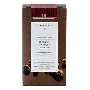 Korres Argan Oil Adnanced Colorant 5.6 Καστανό Ανοιχτό Κόκκινο, 50ml