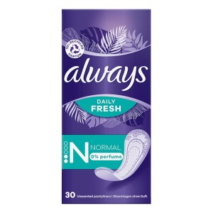 Always Daily Fresh Normal 0% Άρωμα, 30τμχ