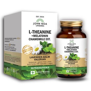 Eifron John Noa Liposomal L-Theanine + Melatonin Chamomile Ext Συμπλήρωμα Διατροφής Για Τη Χαλάρωση Του Οργανισμού, 90κάψουλες