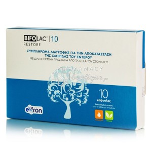 Eifron Bifolac 10 Restore Probiotics Συμπλήρωμα Διατροφής για Αποκατάσταση της Εντερικής Χλωρίδας, 10caps