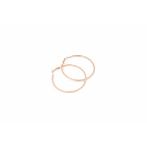 Ro-Ro Accesssories Σκουλαρίκια Κρίκος Rose Gold 60mm, 1ζευγάρι