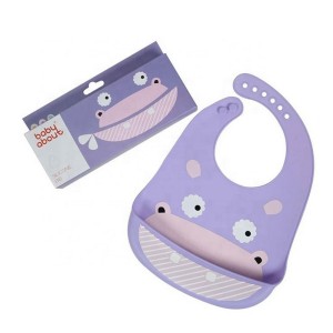 Babywise Silicone Bibs Cute Animals Hippo SLB025 Σαλιάρα Σιλικόνης 6m+, 1τμχ