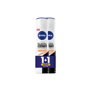 Nivea 1+1 Δώρο Deo Spray Black&White Invisible Ultimate Impact, 150ml