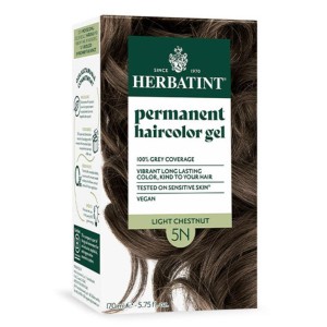 Herbatint Permanent Gel Βαφή Μαλλιών Χωρίς Αμμωνία 5N Καστανό Ανοιχτό, 170ml