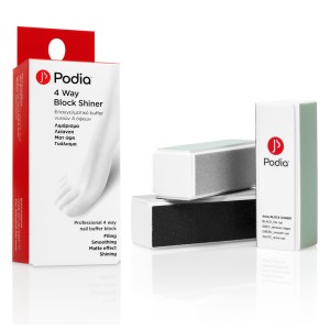 Podia 4 Way Block Shiner Επαγγελματικό Buffer Νυχιών 4 Όψεων, 1τεμ