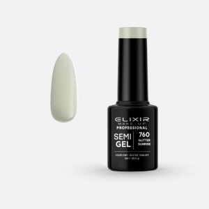 Elixir Make-up Semi Gel Ημιμόνιμο Επαγγελματικό Βερνίκι Νυχιών Νο760 Glitter Sunrise, 5ml