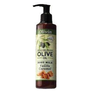 Olivin Body Milk Vanilla Caramel Γαλάκτωμα Σώματος Με Άρωμα Βανίλια Καραμέλα, 200ml