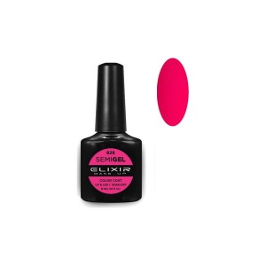 Elixir Make-up Semi Gel Ημιμόνιμο Επαγγελματικό Βερνίκι Νυχιών Νο828 Fashion Fuschia, 8ml
