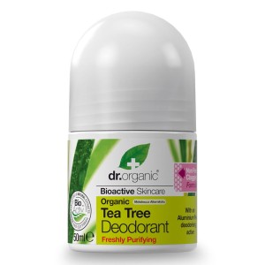 Dr. Organic Αποσμητικό σε μορφή roll-on με Βιολογικό Έλαιο Τεϊόδεντρου, 50ml