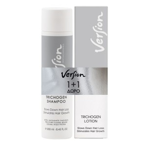 Version Promo Σετ με Trichogen Shampoo Σαμπουάν Ενδυνάμωσης & Αναζωογόνησης, 250ml & Trichogen Lotion Λοσιόν Μαλλιών Ενδυνάμωσης 75ml, 1σετ