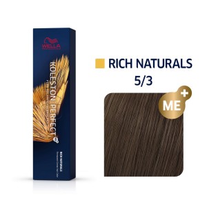 Wella Koleston Perfect Me+ Rich Naturals 5/3 καστανό ανοιχτό χρυσό, 60ml
