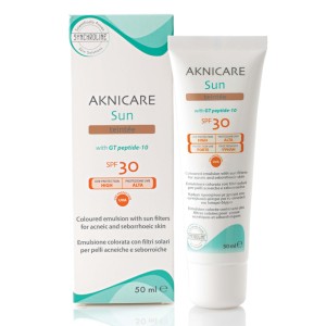 Synchroline Aknicare Sun Teintee Λεπτόρρευστη Αντιηλιακή Κρέμα Προσώπου με Χρώμα SPF 30, 50ml