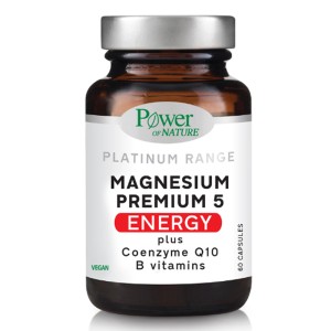 Power Of Nature Magnesium Premium 5 Plus Energy, 60 κάψουλες
