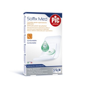Pic Solution Soffix Med Αυτοκόλλητες Γάζες 12cmx10cm, 5τμχ